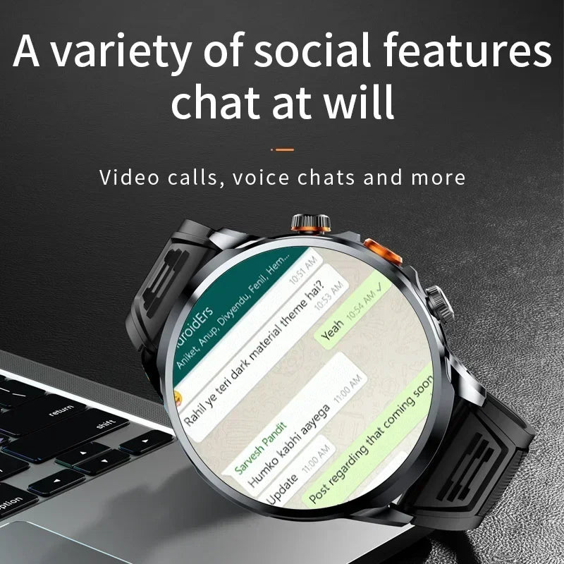 5G Smartwatch H18 Pro Men's Women's GPS WIFI 5G Smartwatch Rotating camera NFC App Download 256GB storage