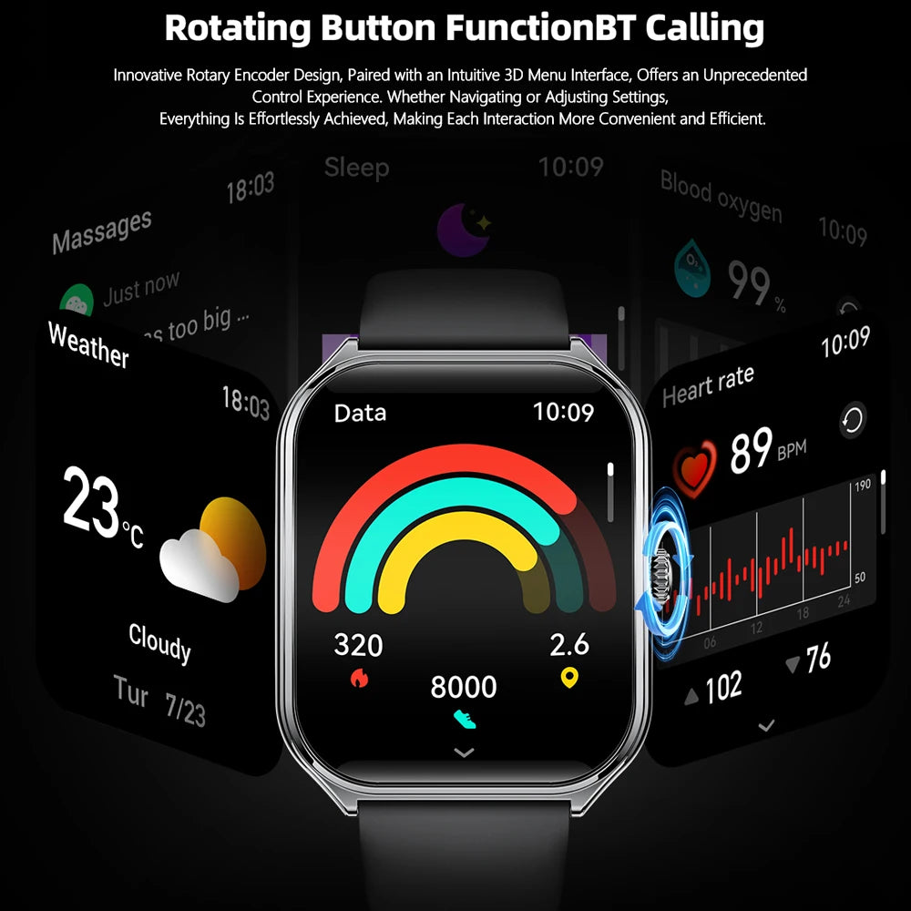 For Xiaomi New Ultra Thin Smart Watch Men AMOLED Ultra HD Heart Rate Sports Bracelet Always Display Time BT Calling Smartwatch